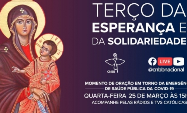 CNBB convida brasileiros para rezar hoje, s 15h30, contra o Coronavrus