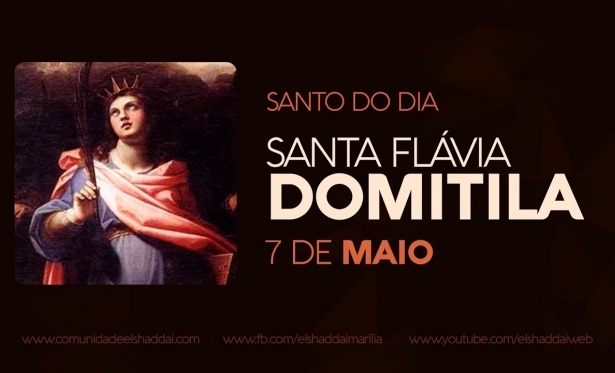 07/05 - Santo do Dia: Santa Flvia Domitila
